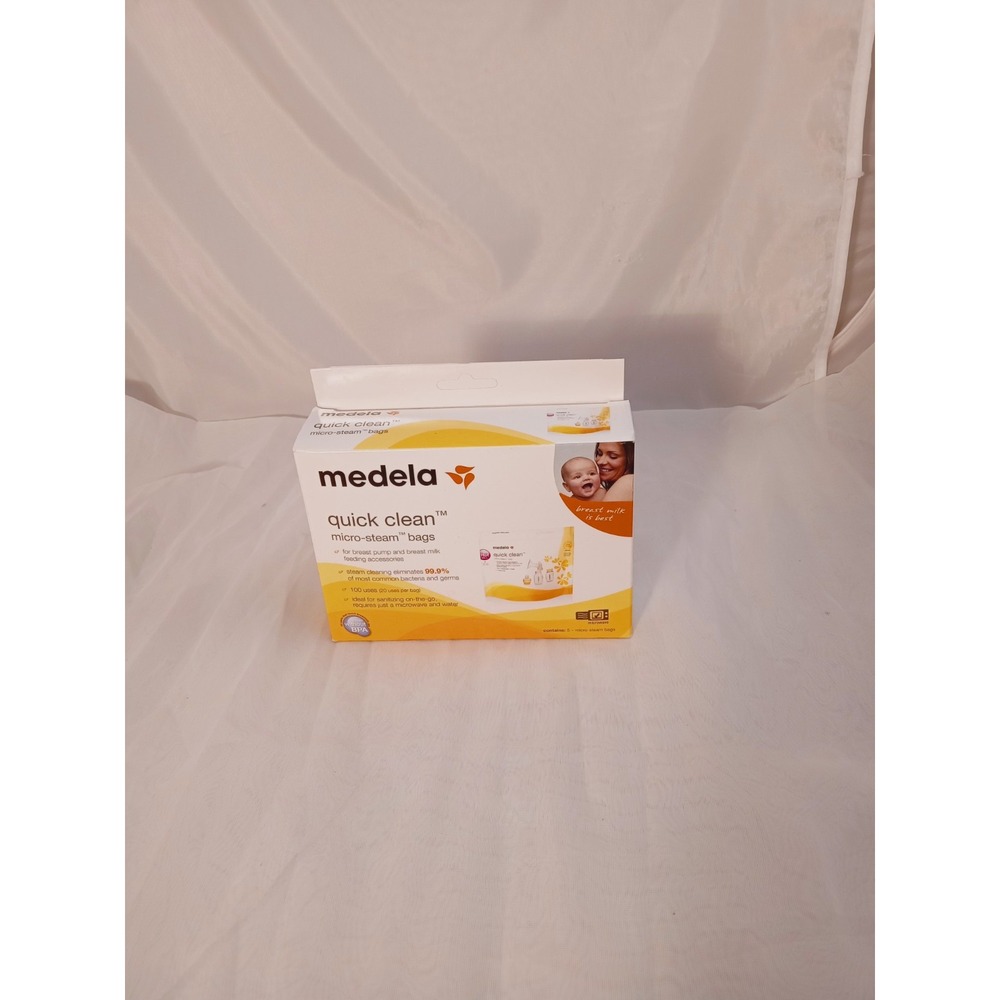 Medela Quick Clean Micro-Steam Bags - 5 Bags NEW